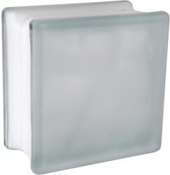 Fuchs Design Wolke üvegtégla fehér két oldalon szatinált 14, 5 cm x 14, 5 cm x 8 cm
