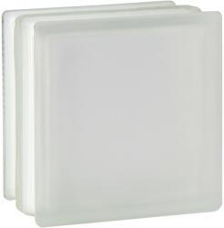 Fuchs Design Üvegtégla fehér tűzvédelem két oldalon szatinált 19 cm x 19 cm x 10 cm