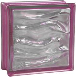 Fuchs Design BM Aqua Reflex üvegtégla 19 cm x 19 cm x 8 cm ametiszt