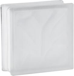 Fuchs Design Wolke üvegtégla fehér két oldalon szatinált 19 cm x 19 cm x 5 cm