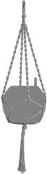 Lechuza Makramee Cotton Boho 90 függő virágtartó szürke 22 cm x 14 cm