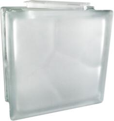 Fuchs Design Wolke dekor üvegtégla fehér két oldalon szatinált 19, 8 cm x 19, 8 cm x 8 cm