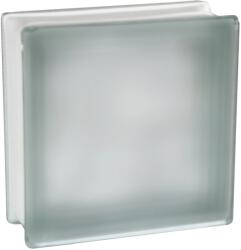 Fuchs Design Üvegtégla fehér zajvédelem két oldalon szatinált 19 cm x 19 cm x 8 cm