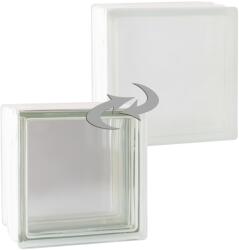 Fuchs Design Hőszigetelő üvegtégla egy oldalon szatinált Ug 1, 2 19 cm x 19 cm x 12 cm