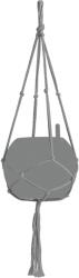 Lechuza Makramee Cotton Pure 90 függő virágtartó szürke 22 cm x 14 cm