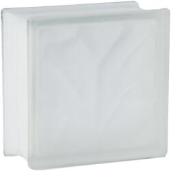 Fuchs Design Wolke üvegtégla fehér két oldalon szatinált 19 cm x 19 cm x 10 cm