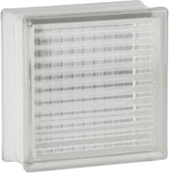 Fuchs Design Kockás üvegtégla 19 cm x 19 cm x 5 cm