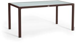 Lechuza Étkezőasztal üveglappal mokka 160 cm x 90 cm