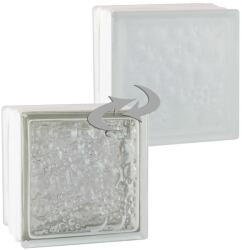 Fuchs Design Savona hőszigetelő üvegtégla egy oldalon szatinált Ug 0, 8 19 cm x 19 cm x 13, 5 c