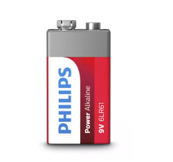 Philips 6LR61P1B/10 9 V Power Alkaline elem (6LR61P1B/10) - marketworld