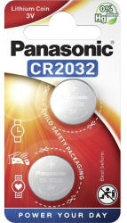 Panasonic CR-2032EL/2B lítium gombelem (2 db / bliszter) (CR-2032EL/2B)