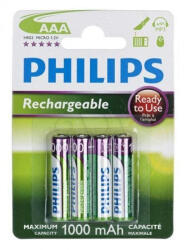 Philips R03B4RTU10 AAA 1000MAH AKKUMULÁTOR (R03B4RTU10 AAA 1000MAH)