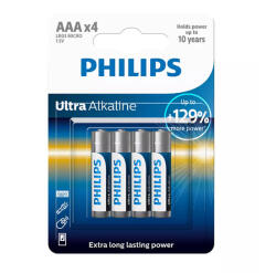 Philips LR03E4B/10 ultra alkaline elem (LR03E4B/10) - marketworld