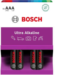 Bosch LR03UA4B/00 ultra alkáli elem AAA 4db (LR03UA4B/00)