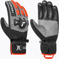 Reusch Mănuși de schi pentru bărbați Reusch Worldcup Warrior R-Tex XT black/silver/fluo red