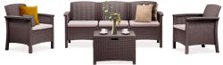 Leziter Venus 5 személyes kerti bútor garnitúra barna (LBIV5GAR-BAR) - homelux