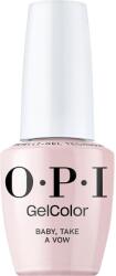 OPI Gel Color Vegán és hema-mentes féltartós körömlakk, Baby, Take a Vow, 15 ml