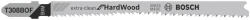 Bosch 3-részes Extra-Clean for Hard Wood szúrófűrészlap-készlet T308BOF, 117 mm (2608636639)