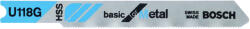 Bosch 3 részes Basic for Metal szúrófűrészlap-készlet U118G, 70 mm (2608631770)