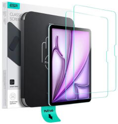 ESR Folie pentru iPad Air 11 (2024) / Air 11 (2025) (set 2) - ESR Tempered Glass Screen Protector UltraFit Tray - Clear (KF2347627) - pcone
