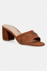 Guess papuci pentru femei, din piele întoarsă GAURI2 PPY2-KLD0L6_88X