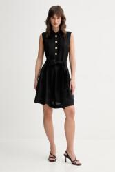 HUGO BOSS rochie neagră din amestec de in Kaleisi PPY2-SUD1I6_99X (50559516)