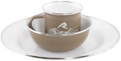 Robens Tongass Single Enamel Set Culoare: bej (690357) Serviciu de masa