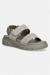 Timberland sandale pentru femei, din piele întoarsă Greyfield Sandal Backstrap PPY2-OBD18B_09X