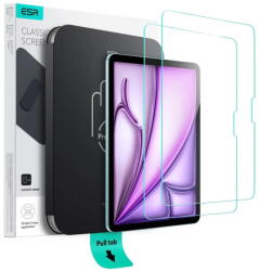ESR Folie pentru iPad Air 13 (2024) / Air 13 (2025) (set 2) - ESR Tempered Glass Screen Protector UltraFit Tray (2x pack) - Clear (KF2347628)
