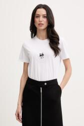 Karl Lagerfeld tricou pentru femei, din bumbac IKON PPY2-TSD1L8_00X (B2W17025)