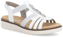 RIEKER Remonte fehér női bebújós szandál D2041-80