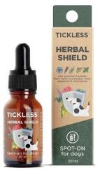 Tickless Herbal Shield Spot-on - Amestec de uleiuri esențiale pentru câini, repelent pentru căpușe 20 ml
