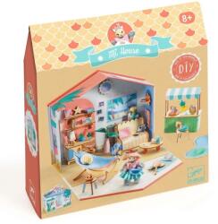 DJECO Casuta miniaturala de asamblat si colorat Mia, Djeco (DJ08034) - ookee