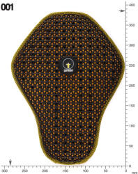 FORCEFIELD Pro Lite K Back Insert Kabátba Tehető Hátvédő, Fekete