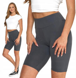 Moraj kerékpáros rövidnadrág, magas derék, szürke, Size L/XL