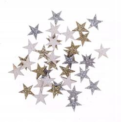 DpCraft Fa Csillámos Csillagok Karácsonyi Dekoráció 36 Db Tél (DPDN-144)