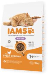Iams For Vitality Indoor száraz macskaeledel csirkehússal 10 kg (8710255150451)