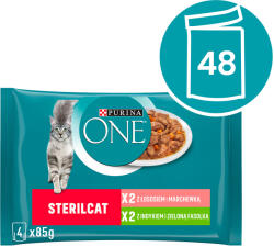 ONE pulyka és lazac macskaeledel (4 x 85 g) (7613038648309)