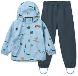 Liewood gyerek kabát és nadrág Pedia Rainwear Set - kék 122