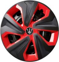ALM Set capace roti Evo R negru rosu R15 (ALM 231125-1)