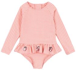 Konges Sløjd egyrészes gyerek fürdőruha ETTA LS SWIMSUIT - rózsaszín 110-116