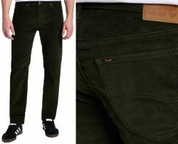 Lee Daren kordbársony egyenes farmer nadrág straight Zip olive night W40 L34 (112355873)