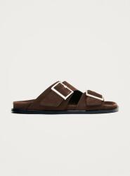 Alohas papucs velúrból Alba - barna Női 38