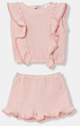 Jamiks gyerek pamut melegítő szett NOKKA - rózsaszín 110