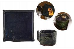  Kerámia szett Secret Garden Bögre Desszert Tányér Kézműves (ZCSGKTD)