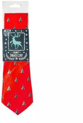  Karácsonyi Nyakkendő Piros Nyomott Mintával Vicces Kiegészítő A Karácsonyi Öltözékhez (5903420900064)