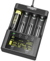 LiitoKala Lii-600 négycsatornás 18650 LCD Lithium-Ion Li-Ion akkumulátor/cella töltő (Lii600)