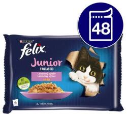 FELIX Junior tasakok kiscicáknak csirkével, lazaccal, zselében 48x85g
