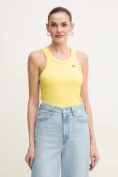 Lacoste pamut top - sárga 36