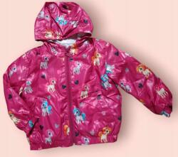 BREEZE Kiárusítás Rózsaszín nyári tavaszi kapucnis kabát póni mintával Breeze r80